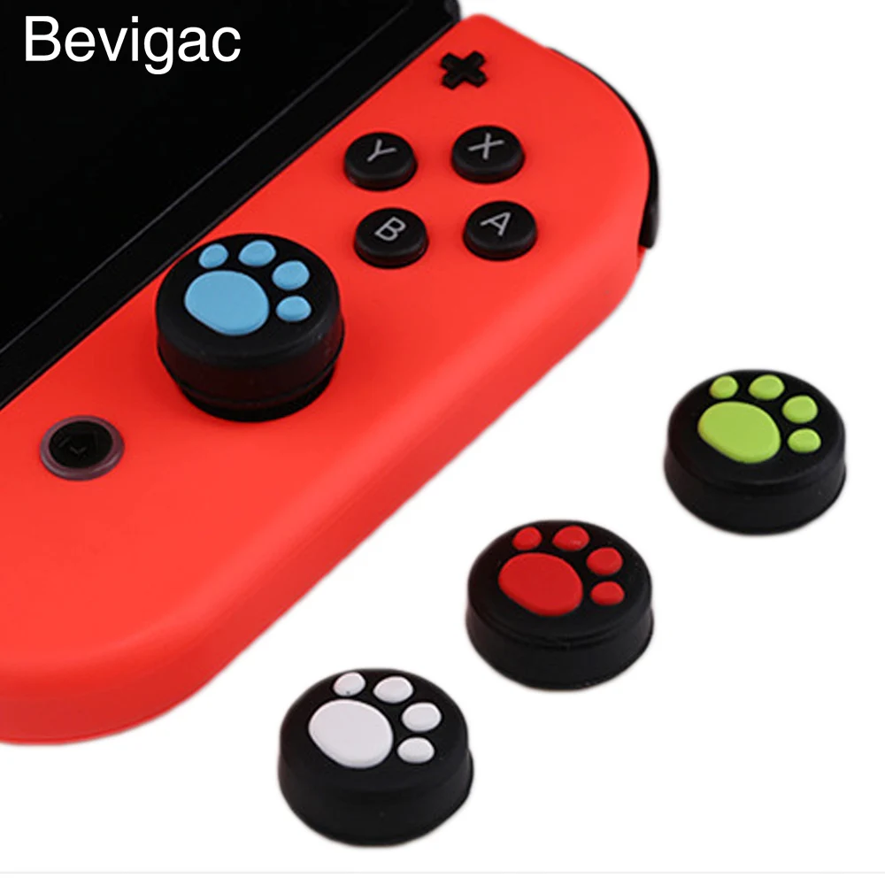 Bevigac 8 шт. силиконовых кейсов Paw Стиль Стик Джойстик Крышки ручки чехлы Чехол для