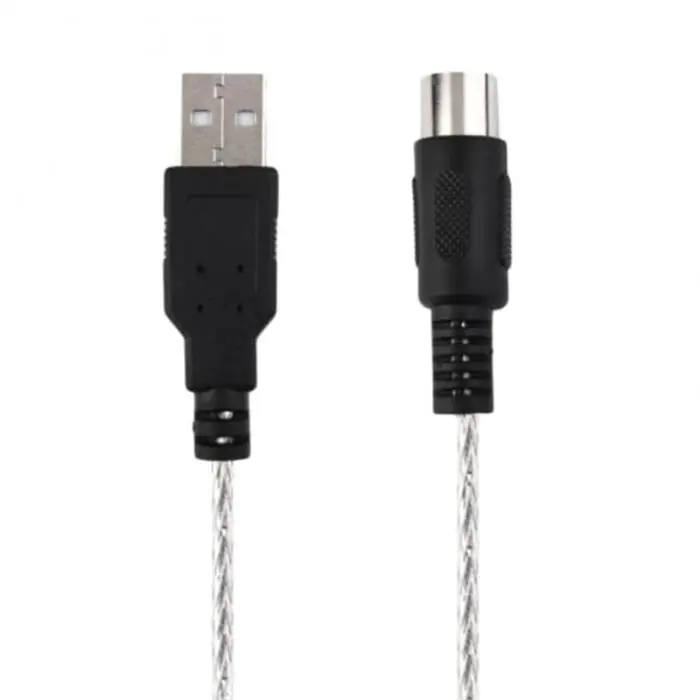 USB IN-OUT MIDI Интерфейсный кабель конвертер ПК в музыкальный Адаптер клавиатуры шнур FH99
