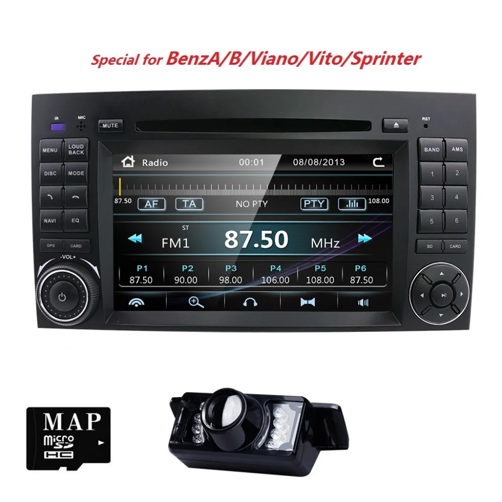 Автомобильный DVD плеер для Mercedes Sprinter Vito W639 виано B200/B class/2006 2014 W245 W169/B170/W209/2 din gps Navi SWC