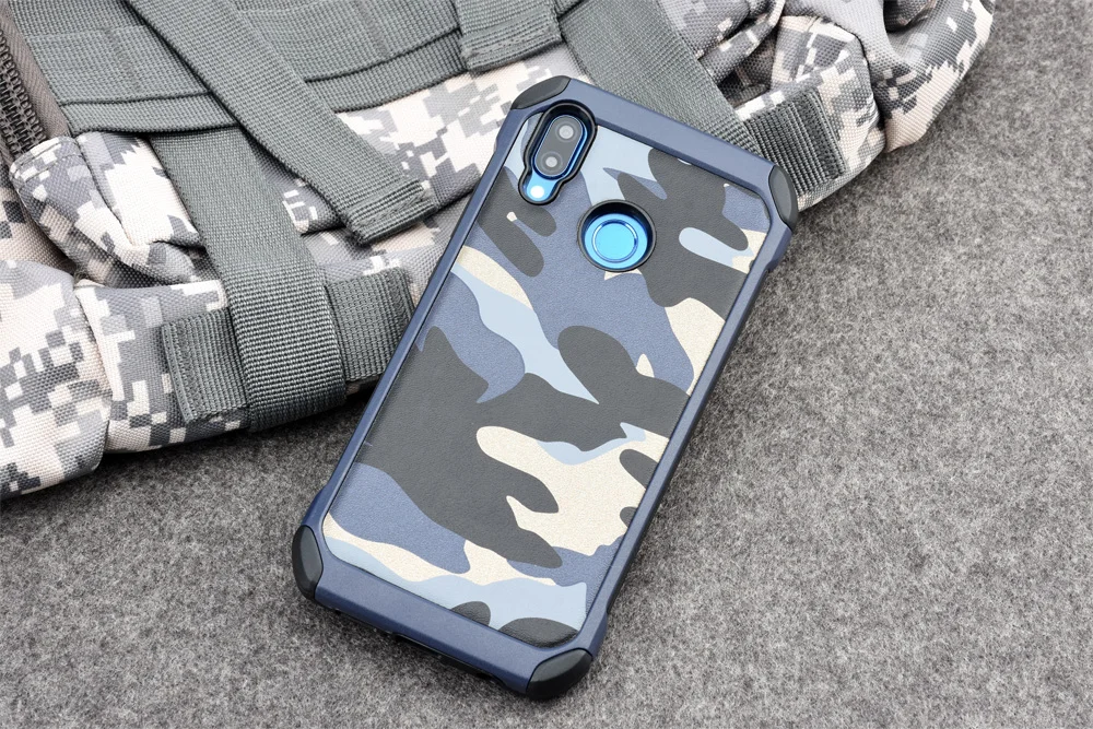 Армейский камуфляжный чехол для телефона huawei Nova 3e Nova 3i с узором PC+ TPU 2 в 1 противоударный защитный чехол-накладка для Nova3