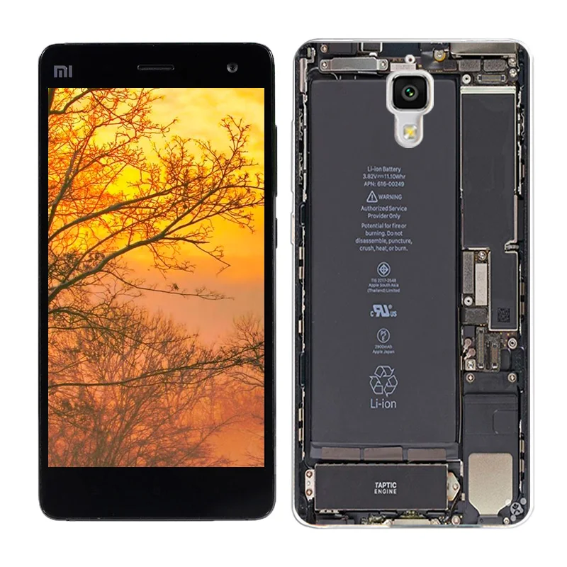 Мягкий силиконовый чехол для Xiaomi mi 4, чехол s, чехол для Xiaomi mi 4, чехол с пейзажем, ТПУ, чехол для телефона Xiao mi M4
