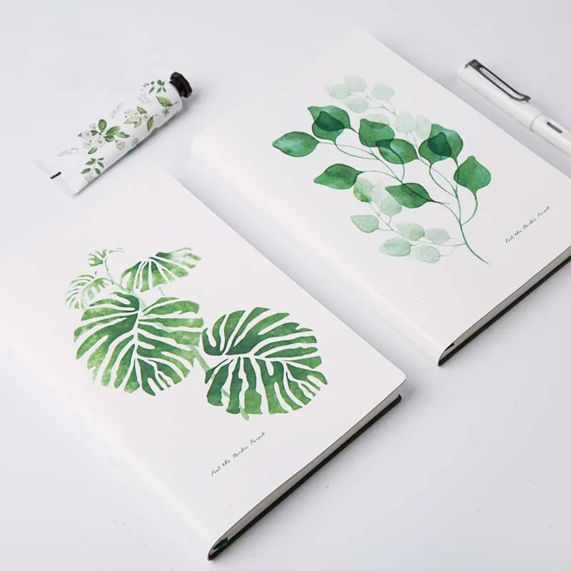 Блокнот Журнал A5 Green Plant планировщик дней из искусственной кожи Записная книжка