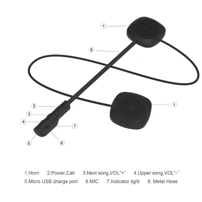 Bluetooth 5,0 гарнитура мотоциклетный шлем наушники HIFI качество звука DIY модный дизайн с Micphone