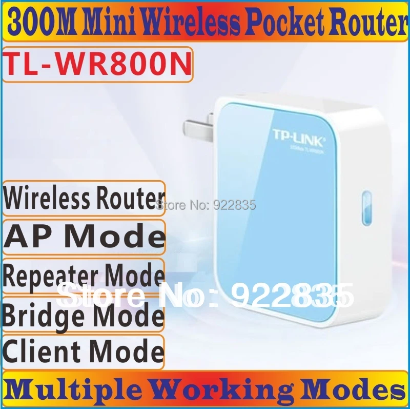 Китайская прошивка высокое качество TP Link TL WR800N b/g/n 300 Мбит/с Мини Портативный