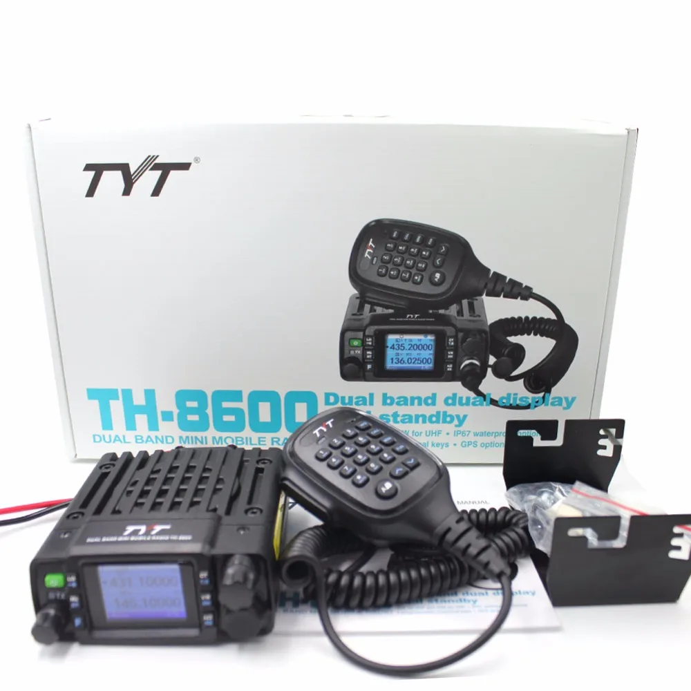 TYT мини радио TH-8600 IP67 Водонепроницаемый Dual Band 136-174 МГц/400-480 МГц 25 Вт в машине TH8600 woki