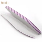 Пилки для ногтей 10 шт.лот, пилки для маникюра и педикюра, 100180 блоков для полировки ногтей, профессиональные шлифовальные пилки для дизайна ногтей с Луной