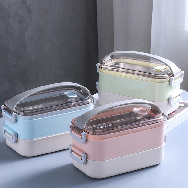 1200 мл термальный Ланч-бокс из нержавеющей стали портативная коробка для бенто