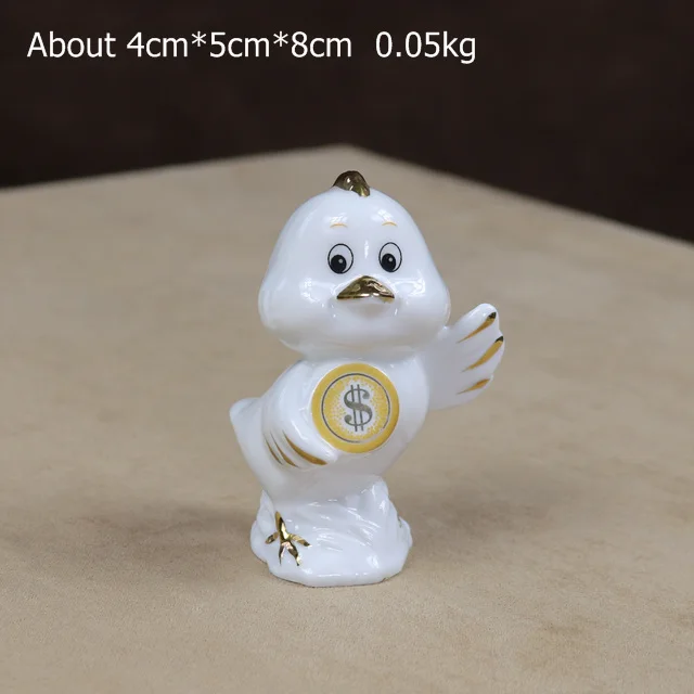Chubby фарфор цыпленок миниатюрный керамический цыпленок фигурка девушка украшение комнаты подарок ремесло мини-орнамент Банкер леди продавец - Цвет: Style E