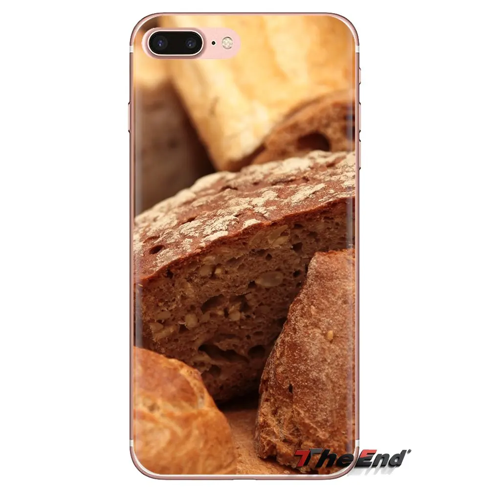 Soft Transparent Shell Covers For iPod Touch Apple iPhone 4 4S 5 5S SE 5C 6 6S 7 8 X XR XS Plus MAX Food Wallpaper Bread Baking |