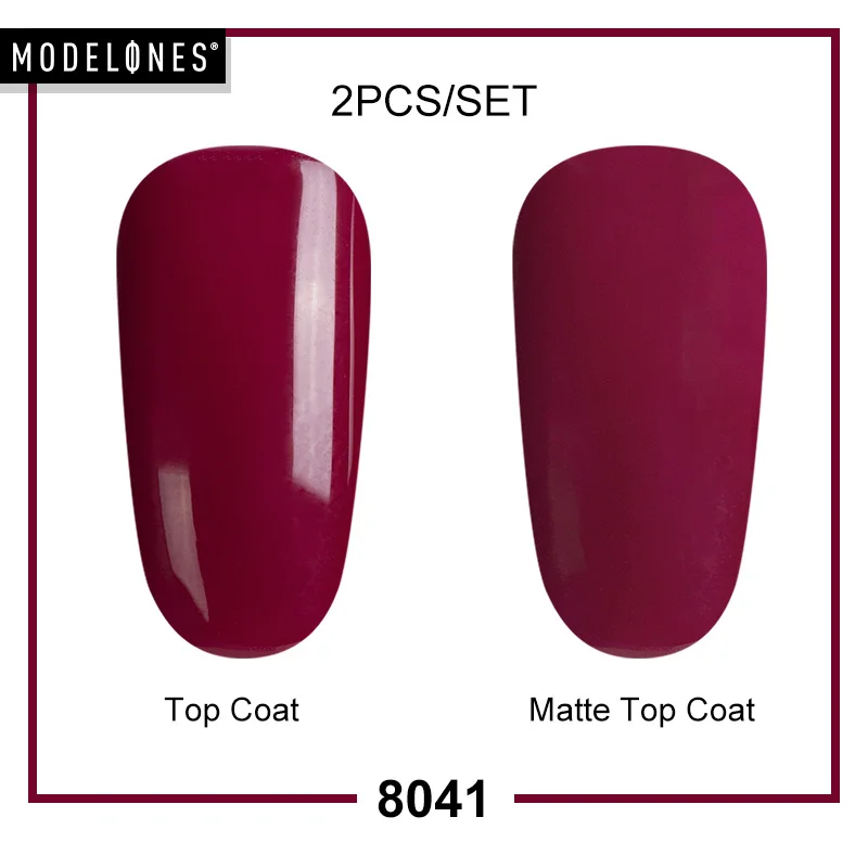 Modelones Матовый верхний слой с любым Цветной Гель-лак для ногтей Набор матовый