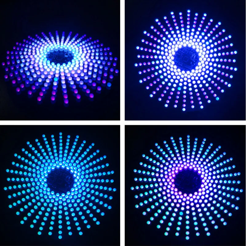 18*18 DIY электронная Аврора комплект светодио дный RGB Светодиодная Вспышка Комплект
