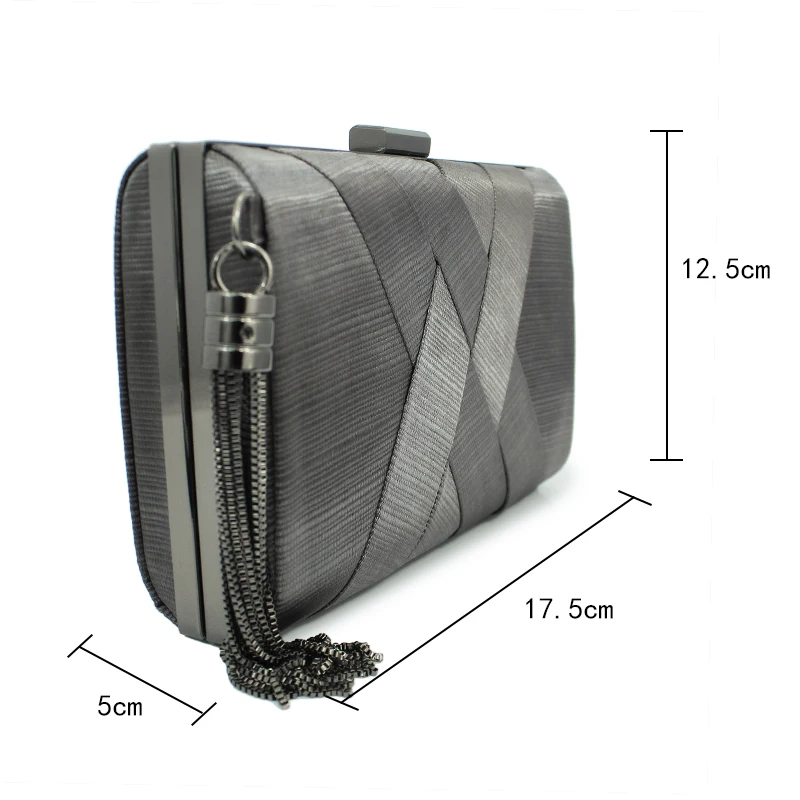 Женская сумка серого цвета cluth bag вечерняя атласные сумки новый дизайн хит продаж