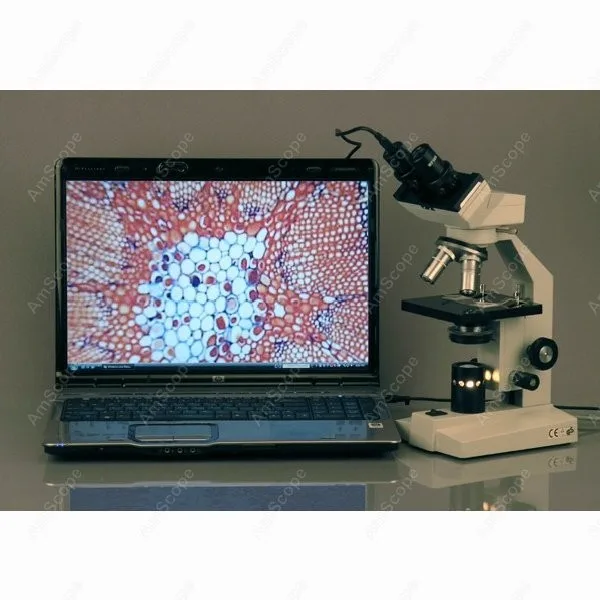 Бинокулярный биологический составной Микроскоп поставка AmScope 40X 1000X бинокулярный