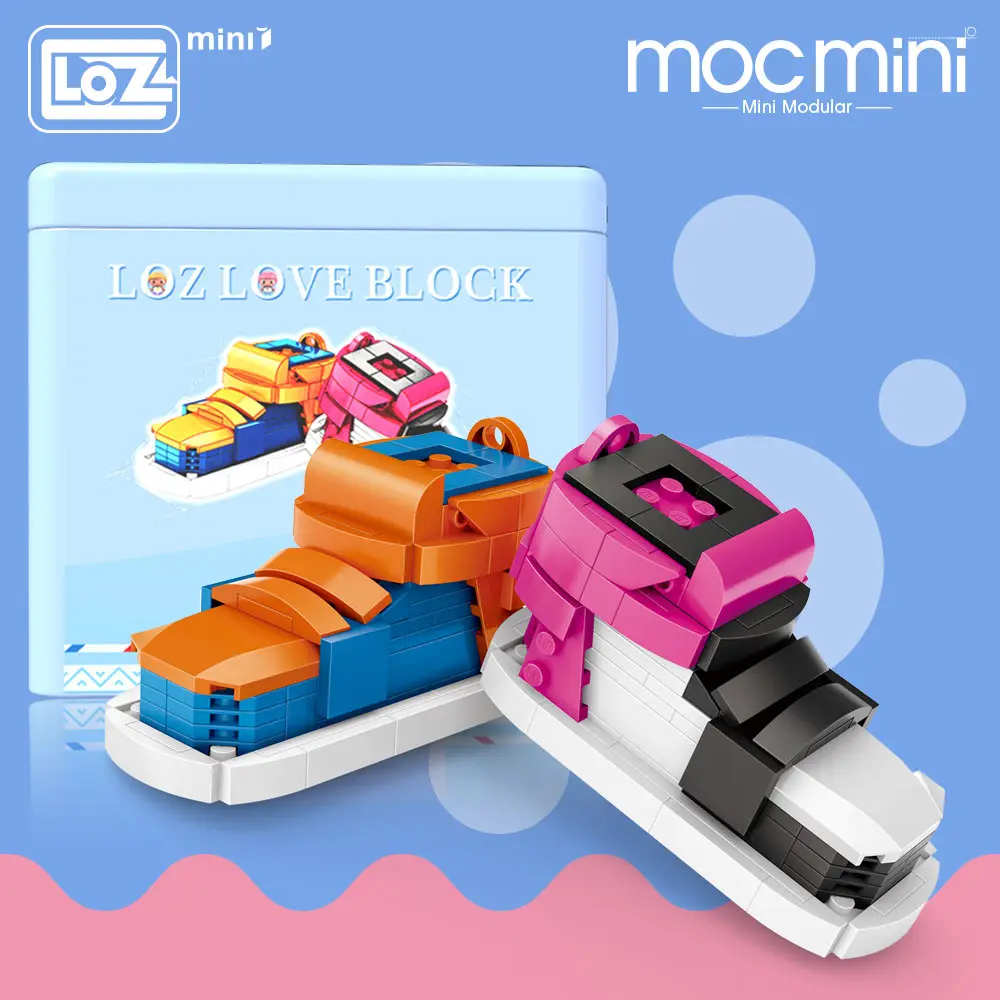 Building Blocks Set Bricks Diy Basketball Shoes Toys Educational For Kids Sneakers