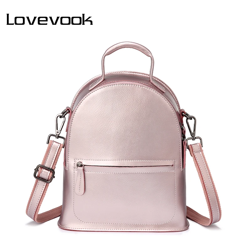 LOVEVOOK женский рюкзак из сплит кожи кожаный школьный небольшего размера для