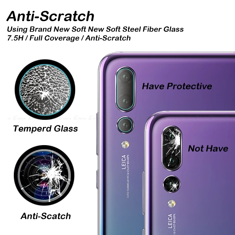 Защитное стекло 9H для задней камеры закаленное Huawei Honor Note Mate 20 Lite Pro P20 Nova 4 4e 3 3I