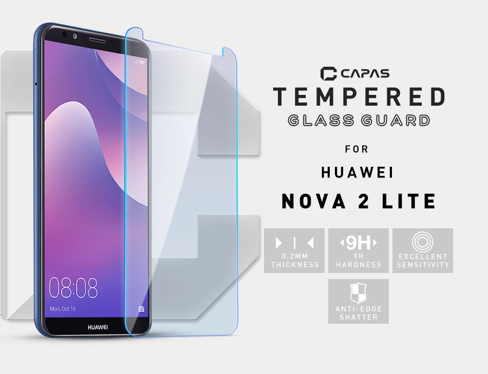 Для Huawei Y7 Prime (2018) защита для экрана закаленное стекло прозрачная Противоударная