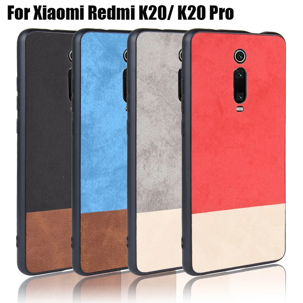 

TPU Case for Xiaomi Redmi K20 Mi 9T Colorblock Fabric Style for Redmi Note 7 7A Note 6 Pro Mi A2 Lite Mi Play Mi 8 9 SE Cases