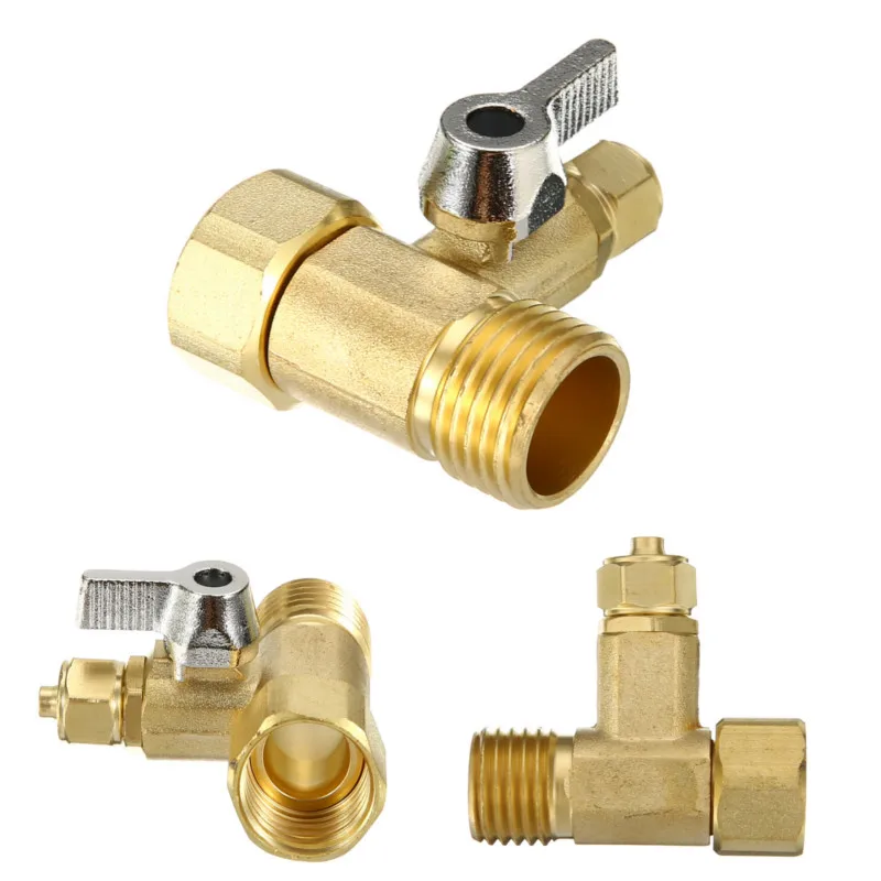 Латунный мяч для кормления от 1/2 ''до 1/4'' Адаптер фильтра воды соединитель