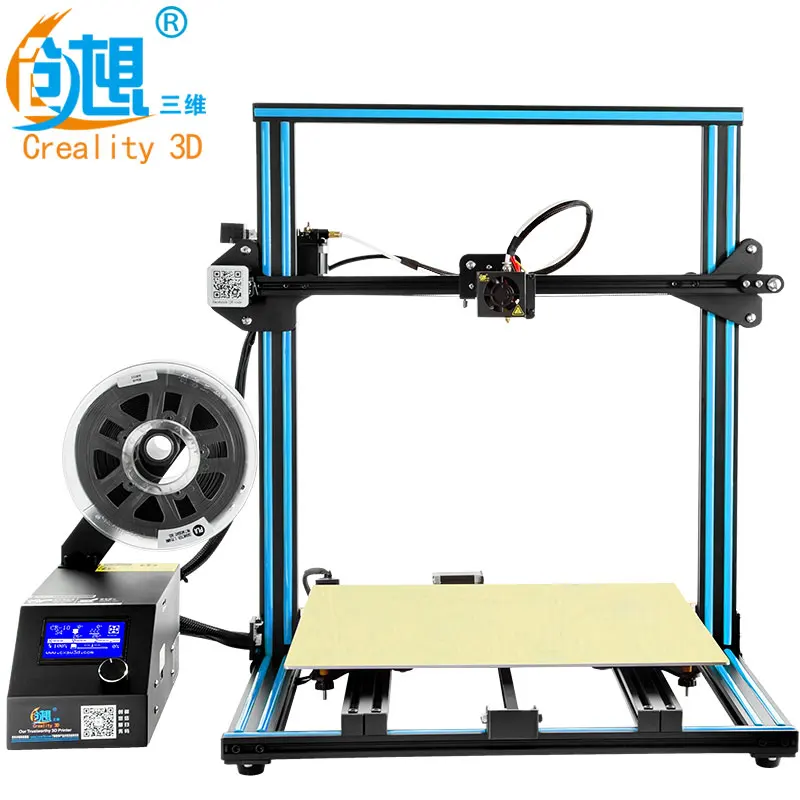 2018 CREALITY 3D принтеры обновления CR 10 S4 широкоформатной печати Размеры 400*400*400 мм