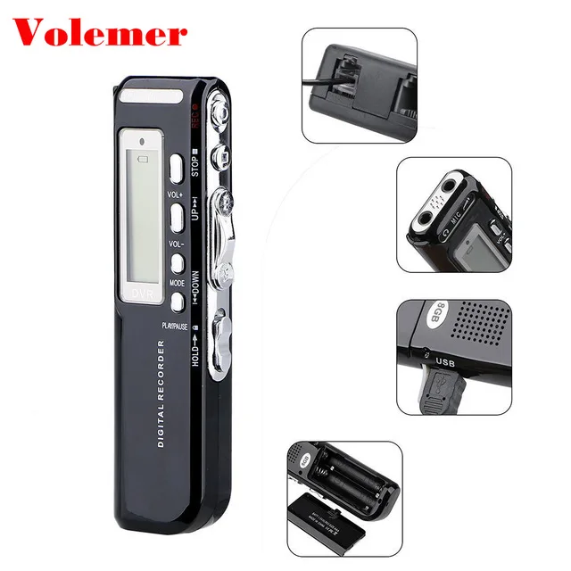 Volemer ручка цифровой диктофон Регистраторы объемом памяти 4 ГБ/8 ГБ USB голос Activited