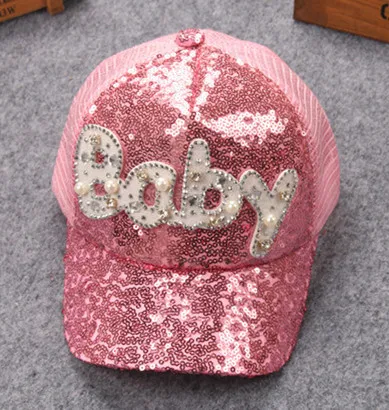 Kids Cartoon Casquette Flat Snapback Cap Children Cotton Baseball Baby Boys and Girls Sequins Hip-Hop Hats 2017 | Детская одежда и
