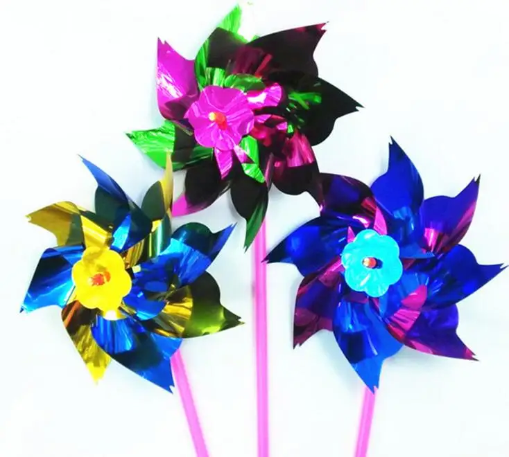 100 шт./маленькая ветряная мельница сделай сам садовая цветная 15*36*0 8 см маленькие