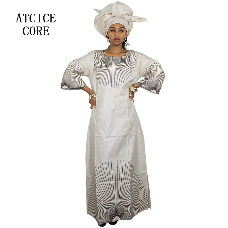 Африканские платья для женщин Модный Дизайн Новый Африканский базин вышивка