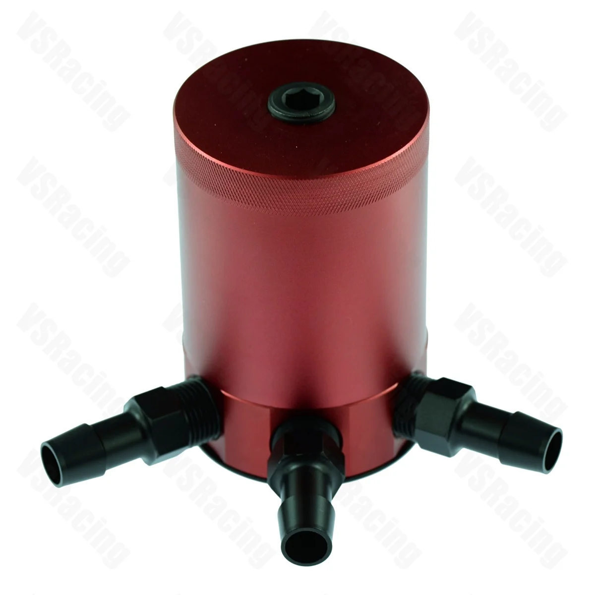 Универсальный алюминиевый озадаченный 3 порта резервуар маслоуловитель масляный бак воздушный масляный сепаратор для гоночного автомобиля 4 цвета