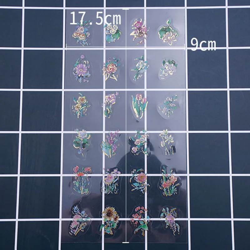 5 шт./лот высококачественный прозрачный материал в цветочек с использованием