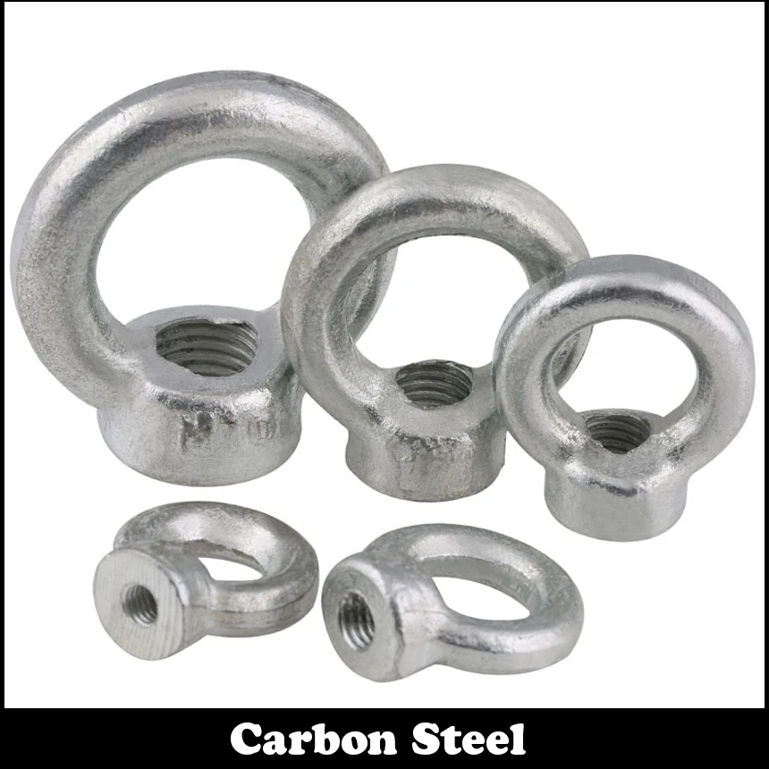 

M6 M8 M10 M12 M16 Zinc Plated Carbon Steel Loop Hole DIN582 Female Thread Round Ring Lifting Eye Nut