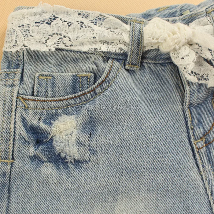 Джинсовые шорты для маленьких девочек летние джинсы детские короткие штаны с