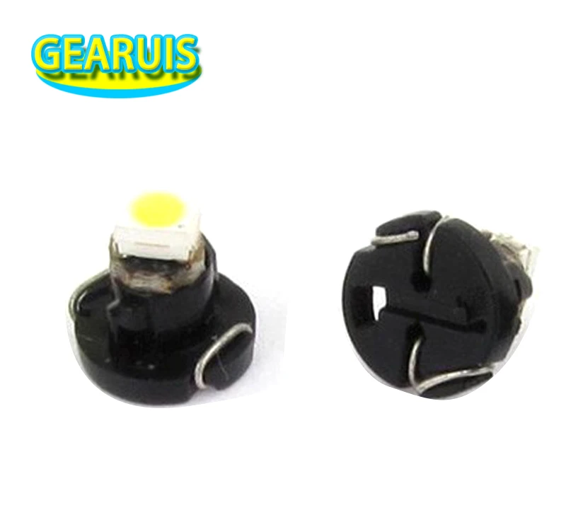 

500 шт. X T3 T4.2 T4.7 1 SMD 1210 светодиодный 1SMD B8.5D автомобильная внутренняя светодиодная лампа, светодиодные автомобильные лампы, белого и синего цвета