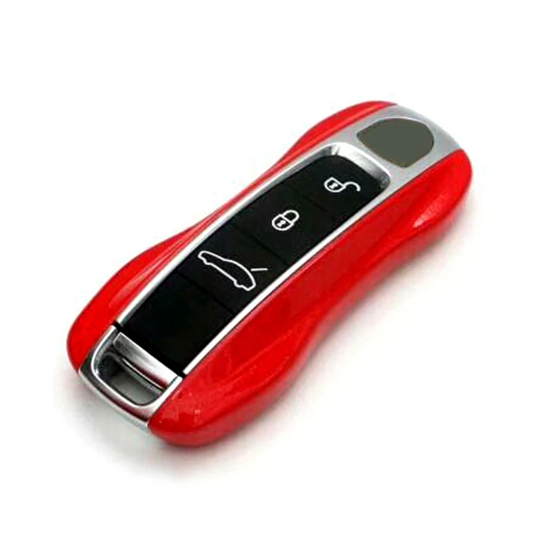 red Автомобильный Стайлинг 1 шт. ABS пластиковый автомобильный ключ оболочки чехол накладка для Porsche Panamera 971 - Название цвета: red