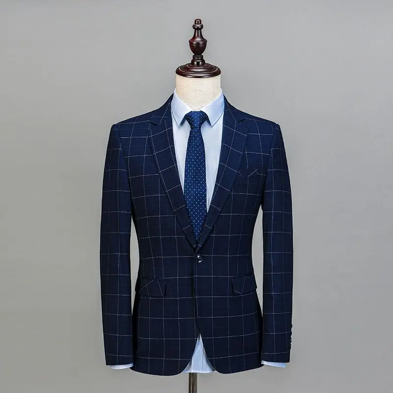 3 шт. мужские костюмы в клетку под заказ|brand tuxedo|fashion tuxedotuxedo brands |