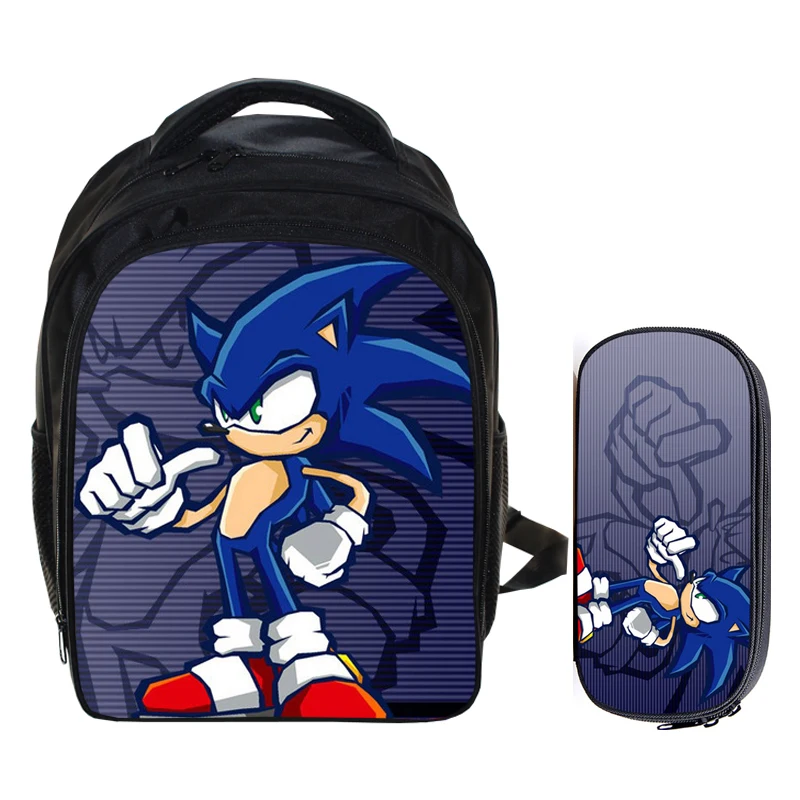 13 дюймов Sonic the Hedgehog Super Mario Bros для мальчиков и девочек школьные рюкзаки Детский