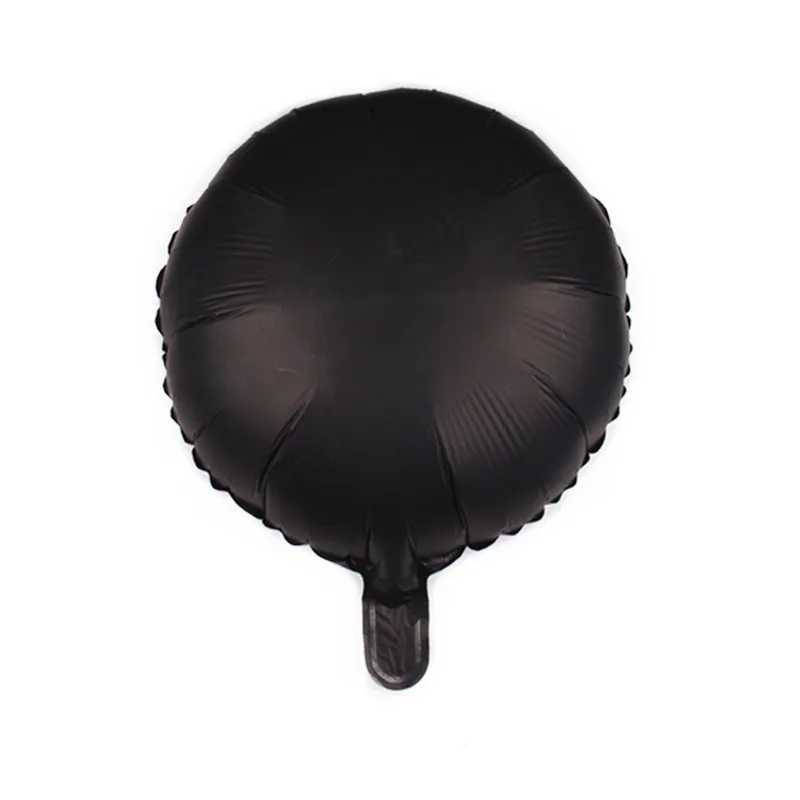 Metal Black 1 шт. 18 дюймов Круглая фольга Металл Макарон воздушный шар для Бэйби Шауэр Свадьба День рождения праздничные воздушные шары вечерние выставка декораций воздушный шар - Цвет: Metal Black