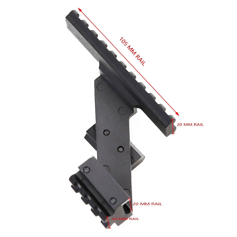 Тактический передний алюминий планка Вивера Пикатинни Верхняя Нижняя 20 мм