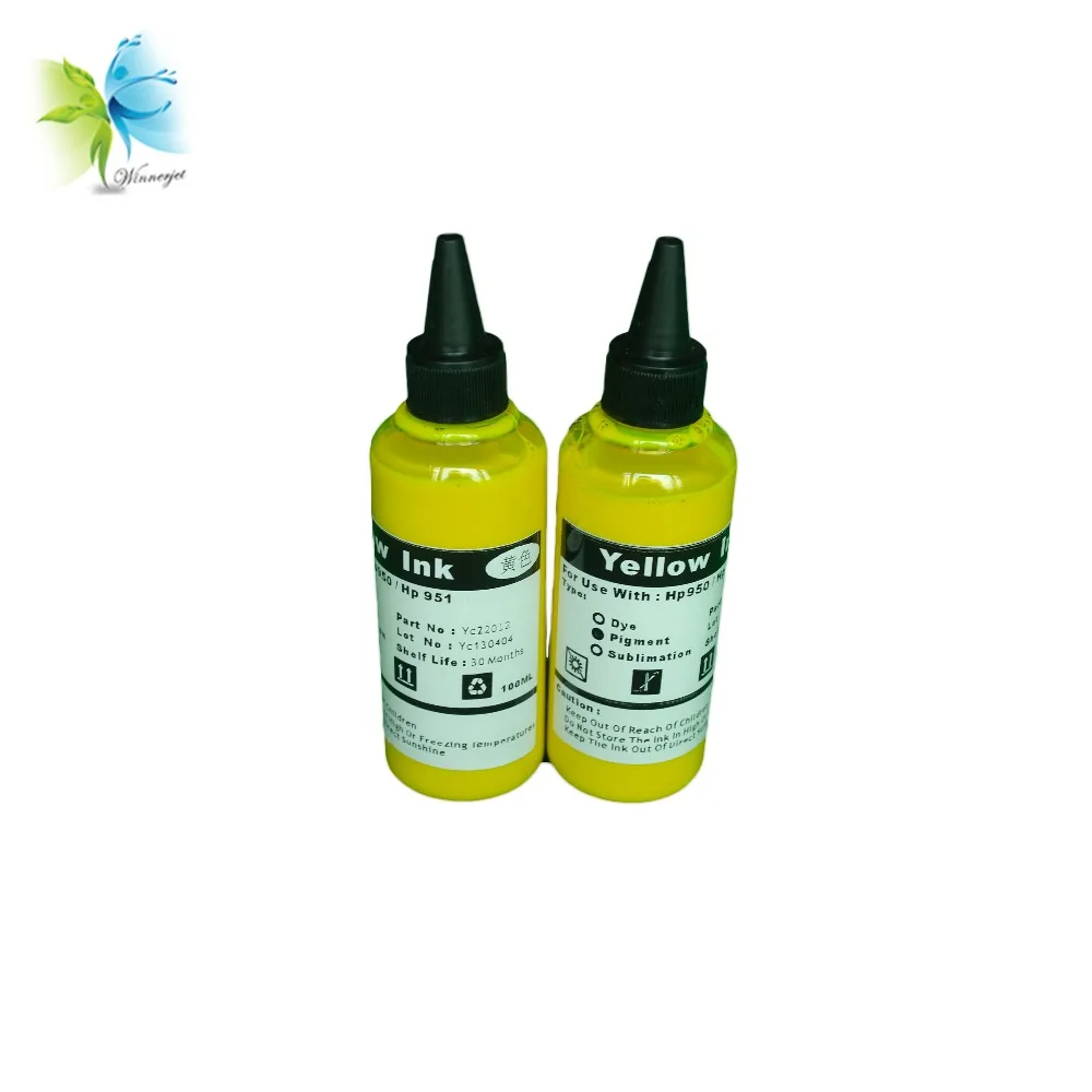 Пигментные чернила Winnerjet для HP 950 950XL 951 XL OfficeJet Pro 8100 8600|refill ink|ink for hppigment ink refill |