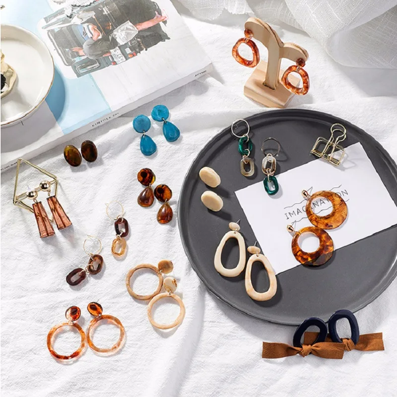 Лучшая Леди Мода ZA серьги из сплава в форме листка для женщин Свадебные украшения