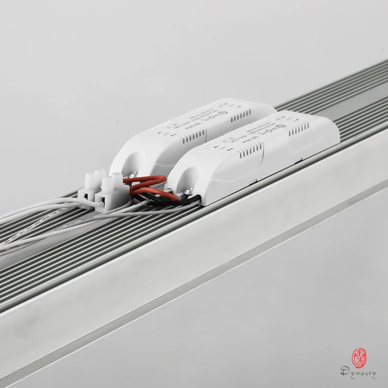 Новые тонкие офисные подвесные светильники алюминиевые длинные потолочные