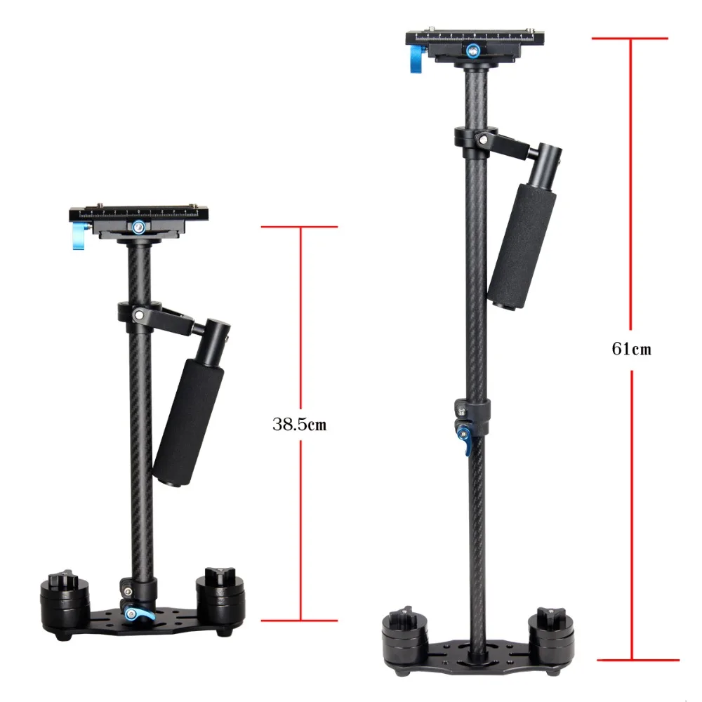 S60T углеродное волокно одна рукоятка Ручной Стабилизатор камеры видео Steadicam для