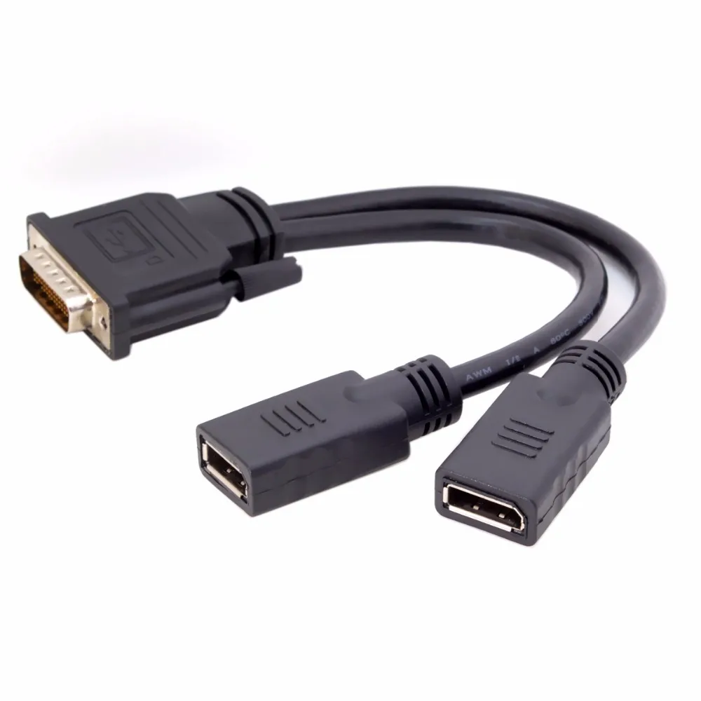 

Jimier DMS-59Pin Male to Dual DP Displayport Female Splitter Extension Cable for PC Graphics Card