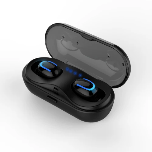 Слог HBQ-Q13S TWS Bluetooth V5.0 стерео спортивные наушники для Android IOS настоящий беспроводной стерео слог HBQ-Q13S TWS - Цвет: Черный