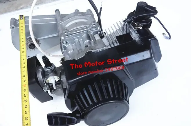 49cc 2 тактный двигатель с электрическим стартером + кабель дроссельной заслонки