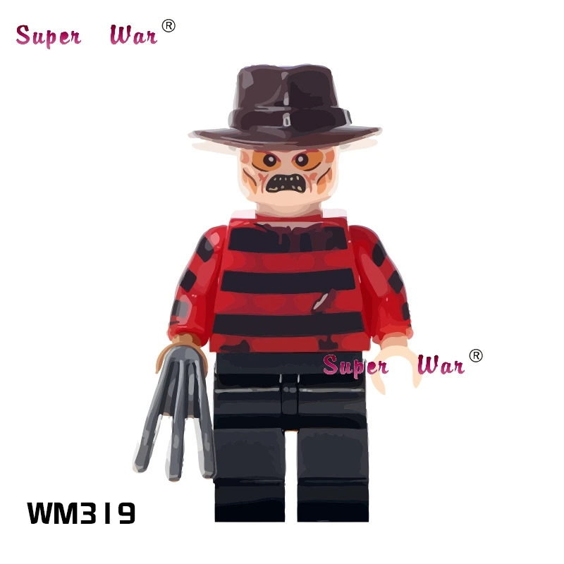 WM319 Один Хэллоуин ужас Джордж Беверли Pennywise клоун выбран Jacobs тема строительные блоки Модель Кирпичи игрушки для детей - Цвет: WM319