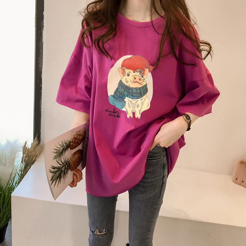 Летние футболки с графическим принтом женские Корейская одежда футболка