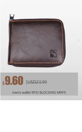 Мужской кошелек с блокировкой RFID, мужской модный кошелек из искусственной кожи, мужские кошельки с защитой личности MRF27