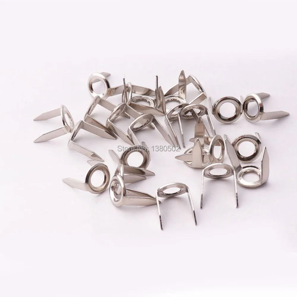 100pcs 7*9mm metal silver color Spikes rivet Garment Rivets for Clothing 2 Claws | Дом и сад