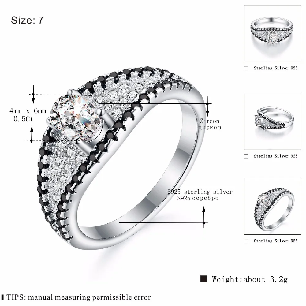 Кольцо женское из серебра 100% пробы с черно белым камнем|ring for|rings for womenrings women black |